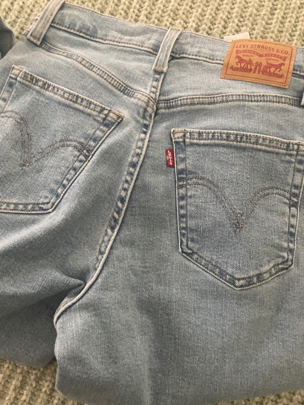 Levi's Light Blue High-Rise Mom Jeans